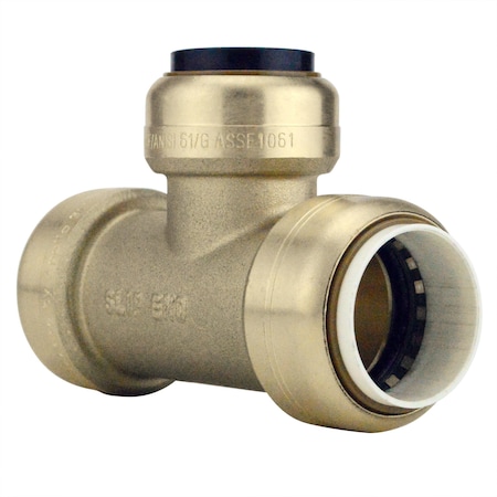 Apollo 3/4 in. IPS x 3/4 in. IPS x 3/4 in. CTS Brass Push-To-Connect Slip Tee FSBT3434CTS34